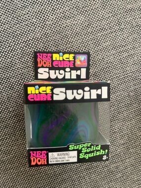 Swirl Super Solid Squish Toy - Purple & Green
